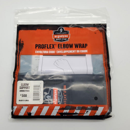Ergodyne ProFlex 500 Elbow Brace Wrap Support X-Large 12-13" Black 1
