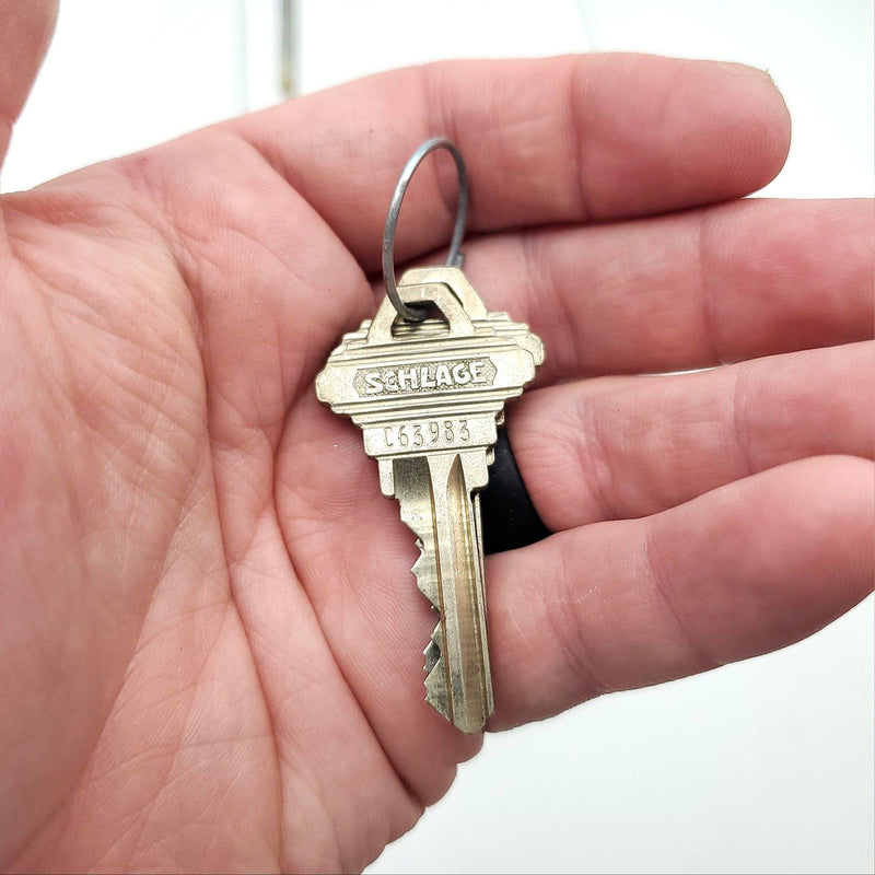 Schlage Rim Cylinder E2175 Satin Chrome 3/4"L 4" OAL 5 Pin C KWY No Collar 7