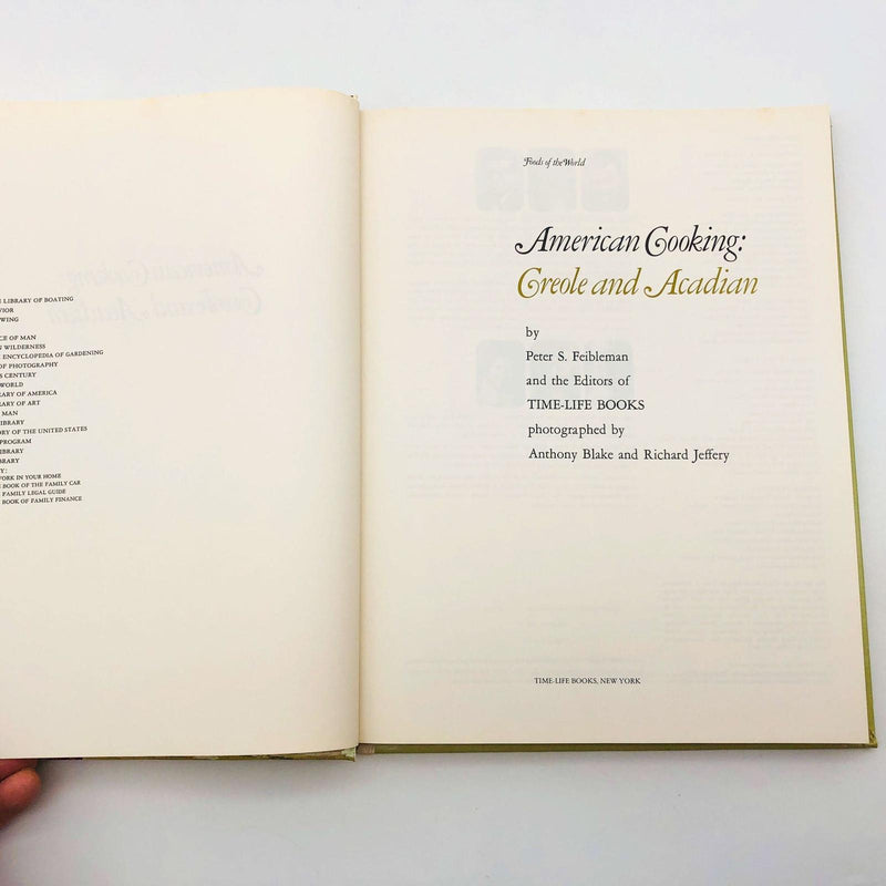American Cooking Creole and Acadian Hardcover Peter Feibleman 1975 Time Life 6