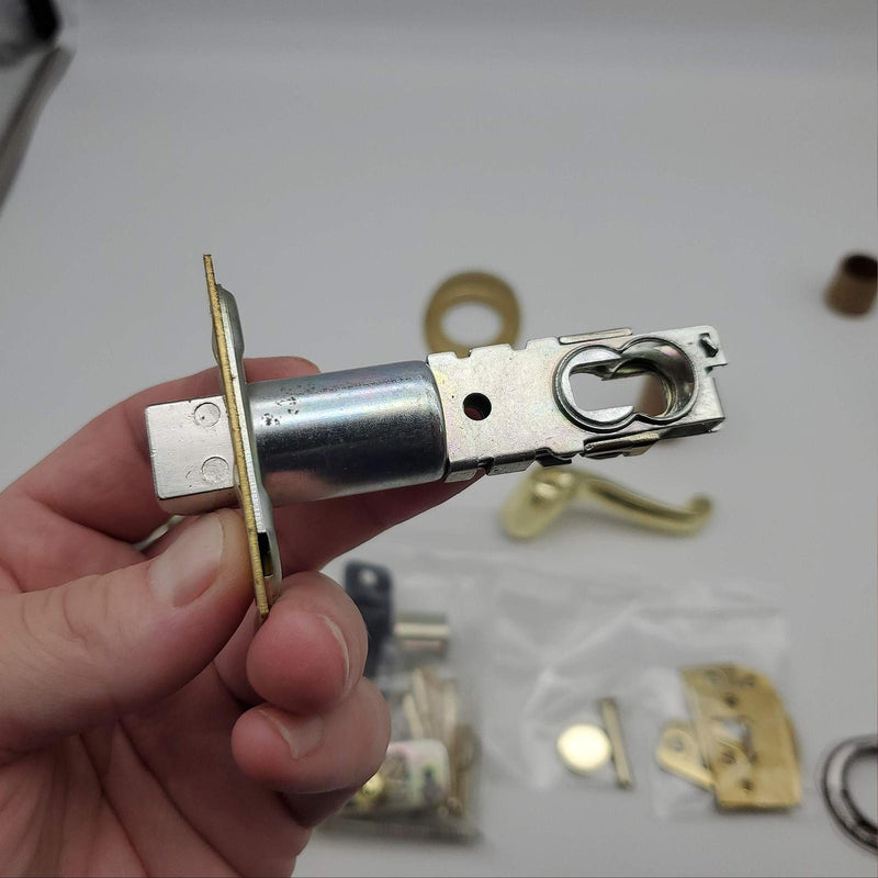 Schlage Entry Door Handlset Deadbolt & Thumbturn Brass F360V 2-3/8 to 2-3/4 BS 11