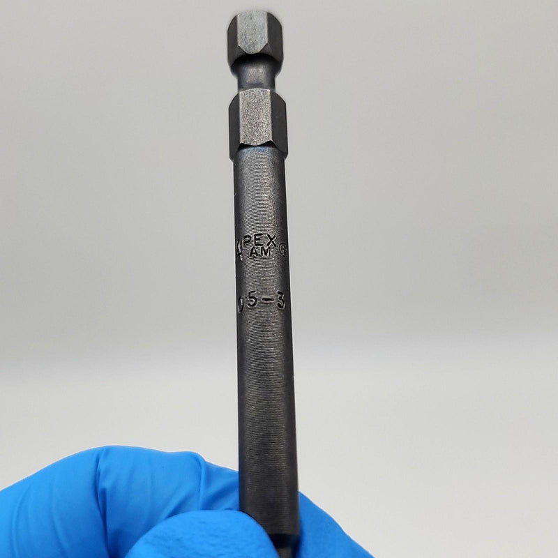 Apex Tools AM-03-3 1/4'' Socket Head Bit Hex-Allen Power Drive Bit 4