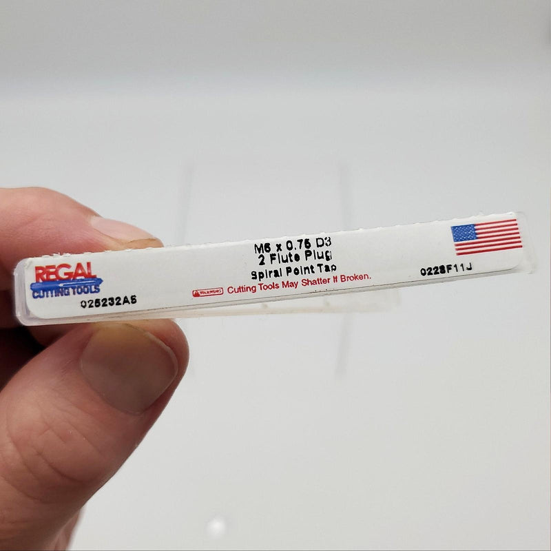 Regal Cutting Tools Spiral Point Tap M6 x 0.75 2 Flute Plug 025232AS 6