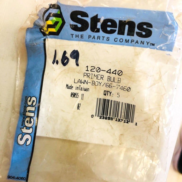 Stens 120-440 Primer Bulb New NOS For Lawn-Boy 66-7460 / 44-3100 Loose 2