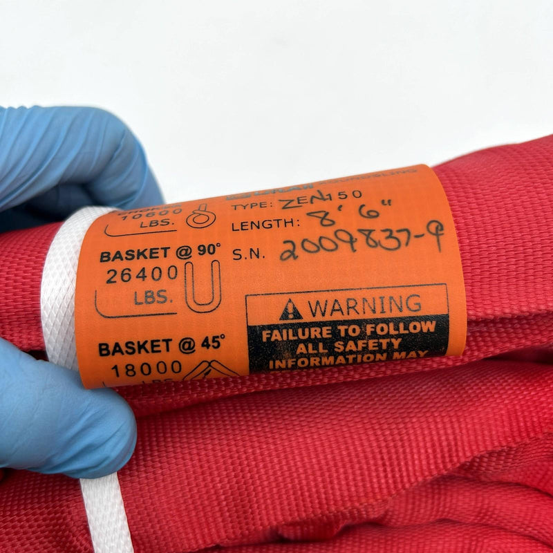 Lift-All Tuflex EN150 Red Endless Round Sling ZEN150X8'6" Load Limit 13,200 lbs 3