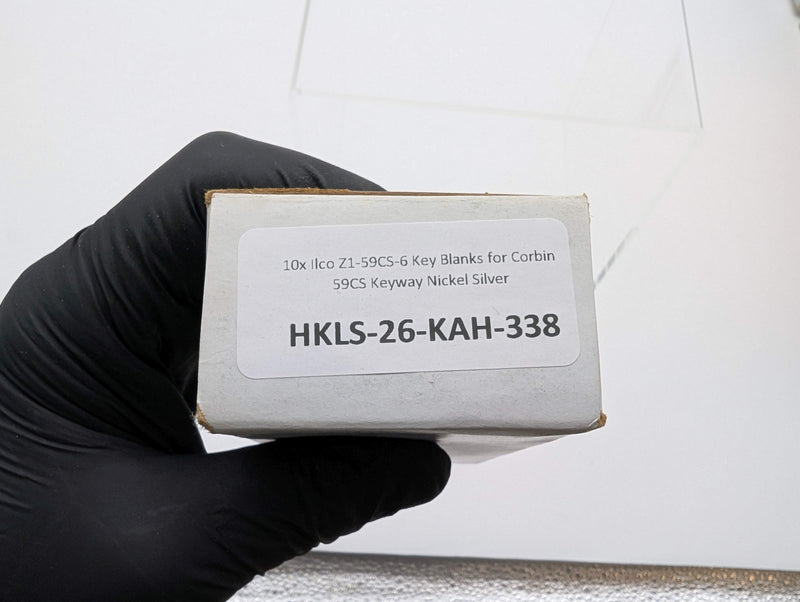 10x Ilco Z1-59CS-6 Key Blanks for Corbin 59CS Keyway Nickel Silver