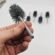 5x Weiler 21330 Power Tube Brush 1-1/2" Dia Helical Nylon SC 2-1/2" Brush Lngth 3