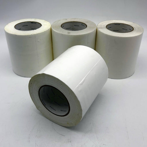 Poly Tape W/ Pinked Edges 144mm X 55m White Tape Product 133WH-144X55PE 4 Rolls 1