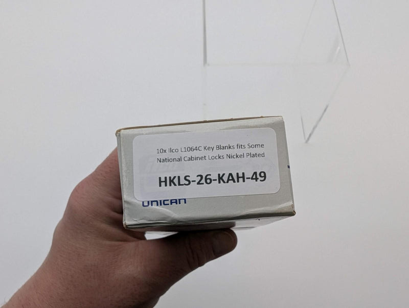 10x Ilco L1064C Key Blanks fits Some National Cabinet Locks Nickel Plated 4