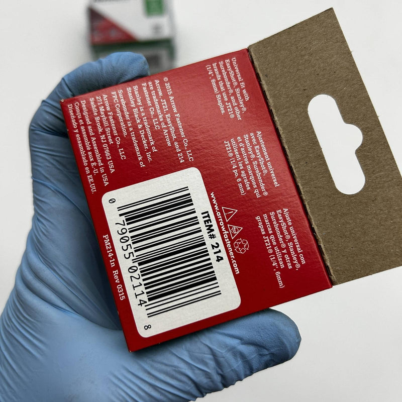 Arrow JT21 Staples 1/4" 6mm #214 Universal Fit JT-21/JT21CM 10pks/10000 Total