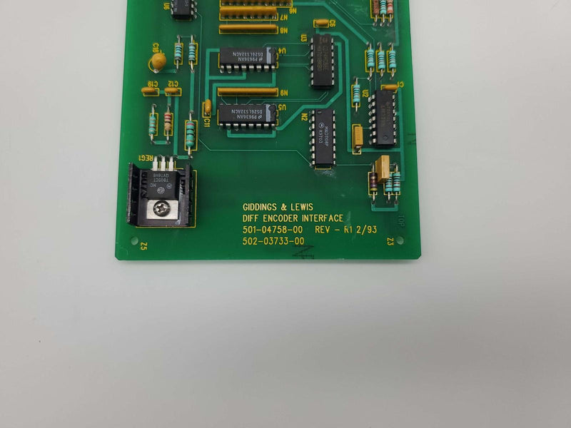 Giddings Lewis 502-03733-00 Diff Encoder Interface 501-04758-00 8000 Series CNC 2