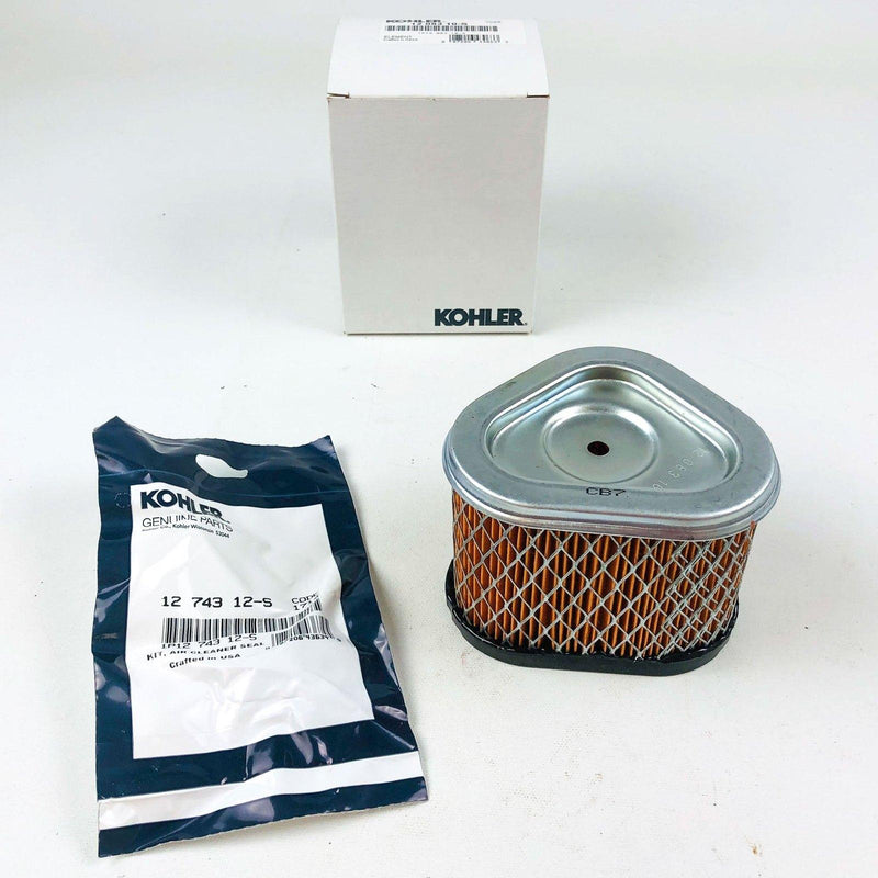 Kohler 1208310S Air Filter Element Pre Cleaner Seal Kit 12 743 12-S New NOS 1