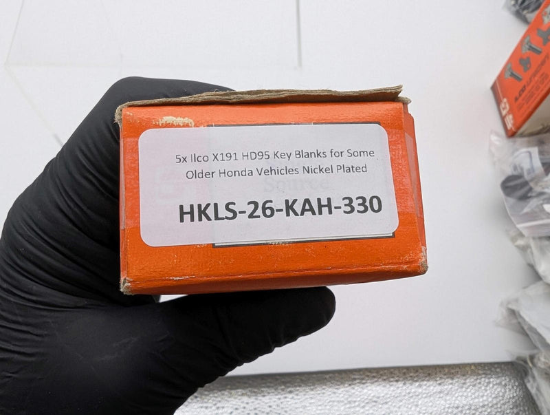 5x Ilco X191 HD95 Key Blanks for Some Older Honda Vehicles Nickel Plated 3