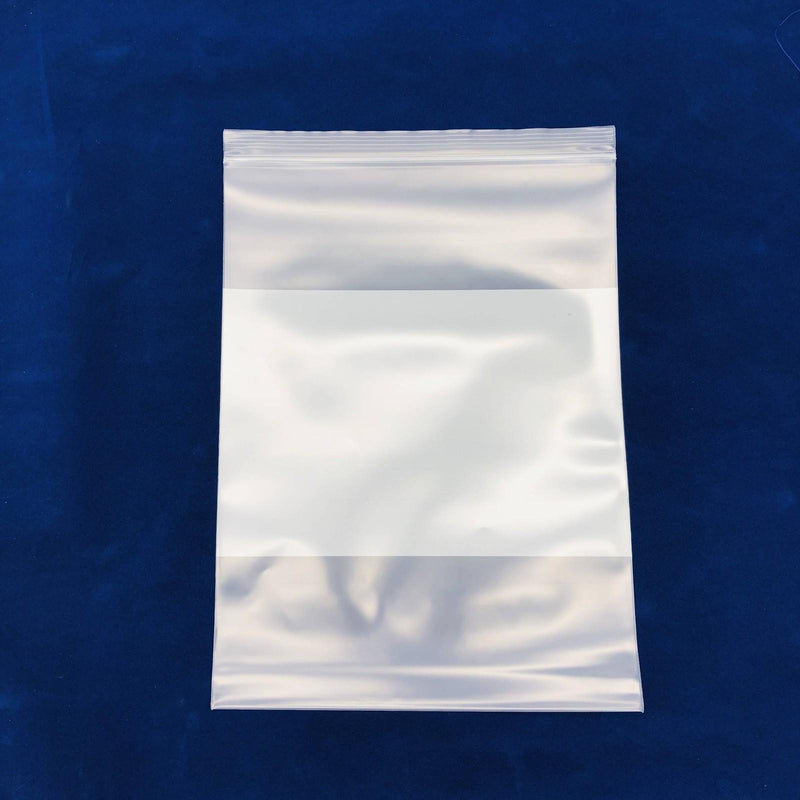 Box Partners PB4028 Reclosable Poly Bag 9x12 6 Mil White Block Pack of 100 8