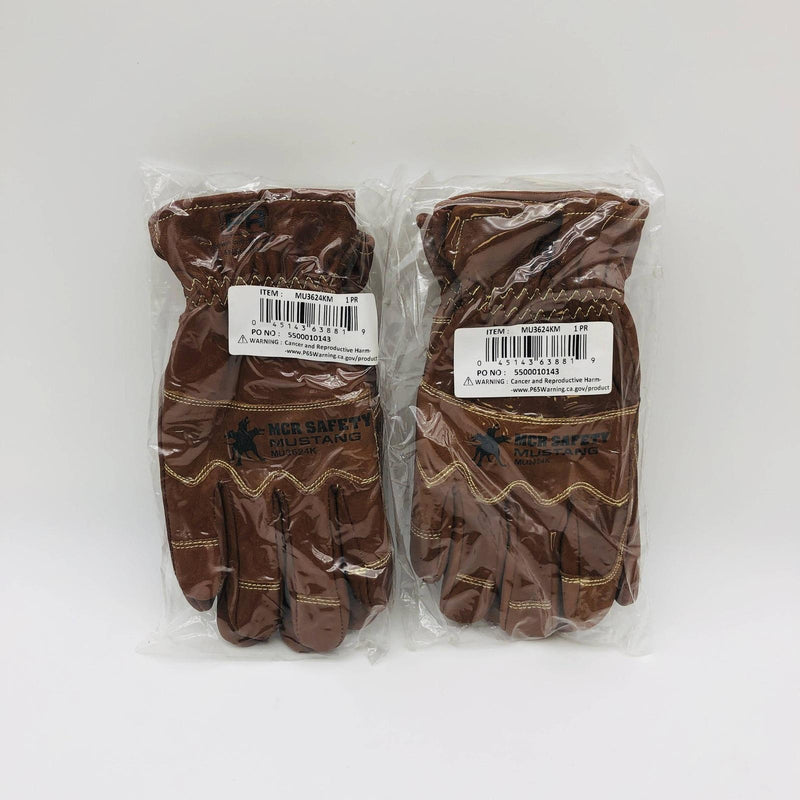 MCR Safety MU3624KM Driver Glove Medium Goat Grn Dbl Palm Lined Wing Thumb 2 Prs 6