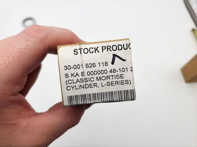 Schlage Mortise Lock Cylinder 30-001 E Keyway Satin Chrome 1-1/8" Length NOS 7