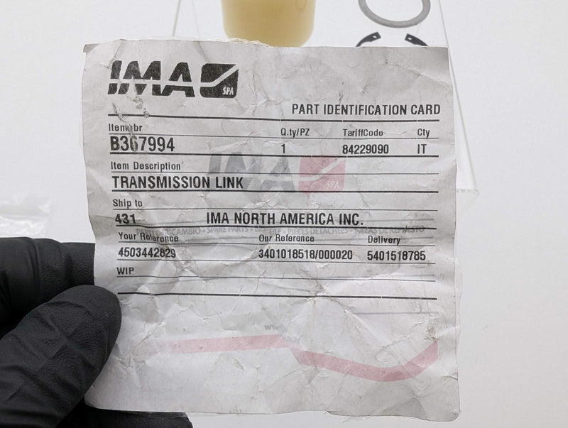IMA North America B367994 Transmission Link for Packaging Machine 6