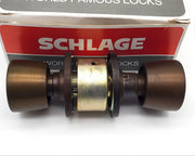 Schlage Door Knob Passage Latch Oil Rubbed Bronze Tulip 2-3/4" Backset A10S TUL 4