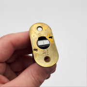 Yale Sliding Door Lock Push Turn 1-1/8" X 0.8" Cylinder 1/2" Throw Keyed Alike 3