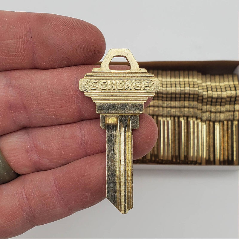 50x Schlage Key Blanks 35-100 F Keyway Nickel Silver 5 Pin Standard Bow NOS 2