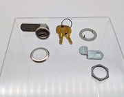 National C8052 Cam Lock 5/8" L 3/4" D Bright Nickel Keyed Alike Overlay / Flush 1