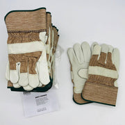Magid TB525E Work Gloves Sz Medium Grain Leather Palm Wing Thumb PE Cuff 12 Pair 1