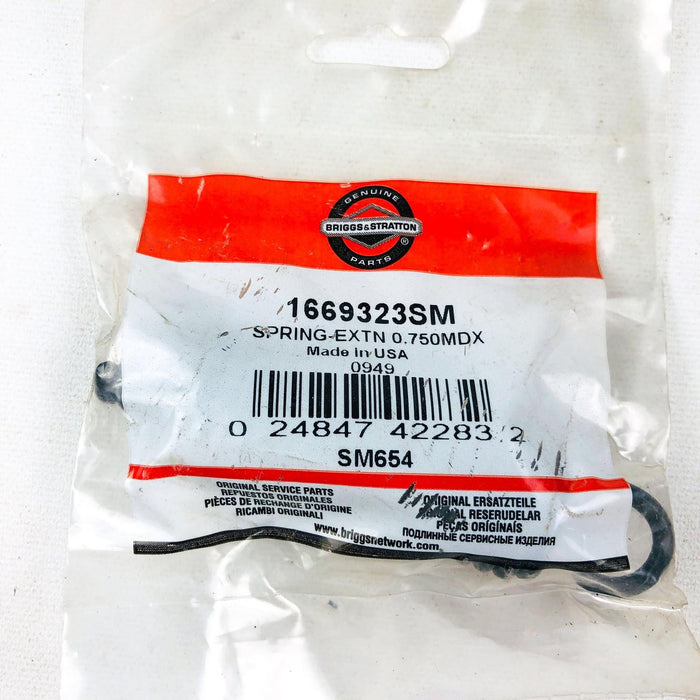 Briggs and Stratton 1669323SM Extension Spring .750MDX OEM NOS For Simplicity 5