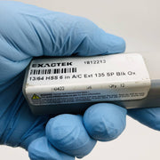 Screw Machine Drill Bit 13/64 HSS 135 Deg Spt Pt Blk Oxide Exactek 1812213 6pk 3