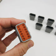 TE Connectivity DT04-12PA Receptacle 12 Pin Grey Wire to Wire Crimp Pack of 10 4