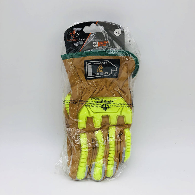 Superior 378CKGVB Cowgrain Drivers Glove XL Cut Resistant Anti Impact 1 Pair 7