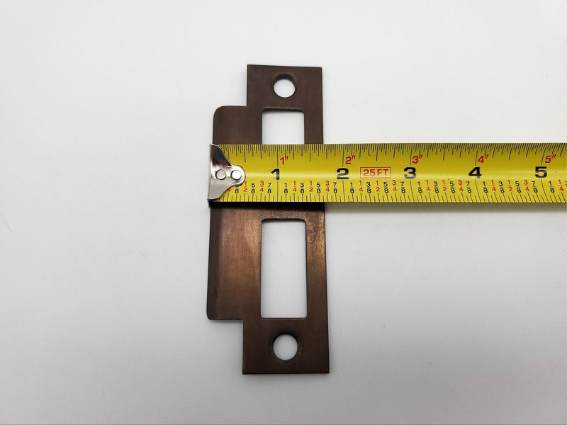 Schlage 10-072 Mortise Strike Oiled Bronze 4-7/8" H x 13/16" Lip L9000 Mortise