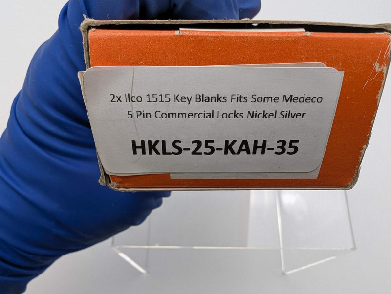 2x Ilco 1515 Key Blanks Fits Some Medeco 5 Pin Commercial Locks Nickel Silver 4