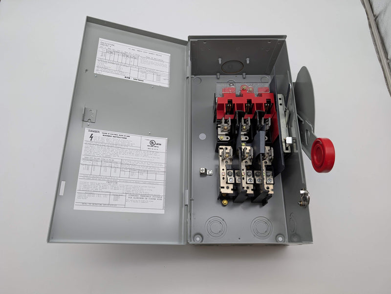 Eaton DH322FRK 3-Pole Fusible Safety Switch 60A 240V 16.5"H 7.75" W 5" D NEMA 3