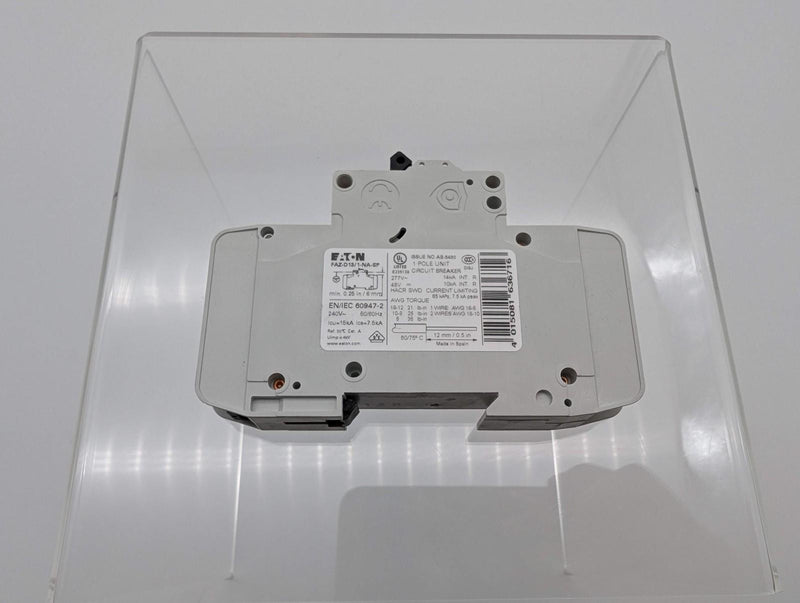 Eaton FAZ-D13/1-NA-SP Miniature Circuit Breaker 13A 1 Pole DIN Rail Mount 1 2