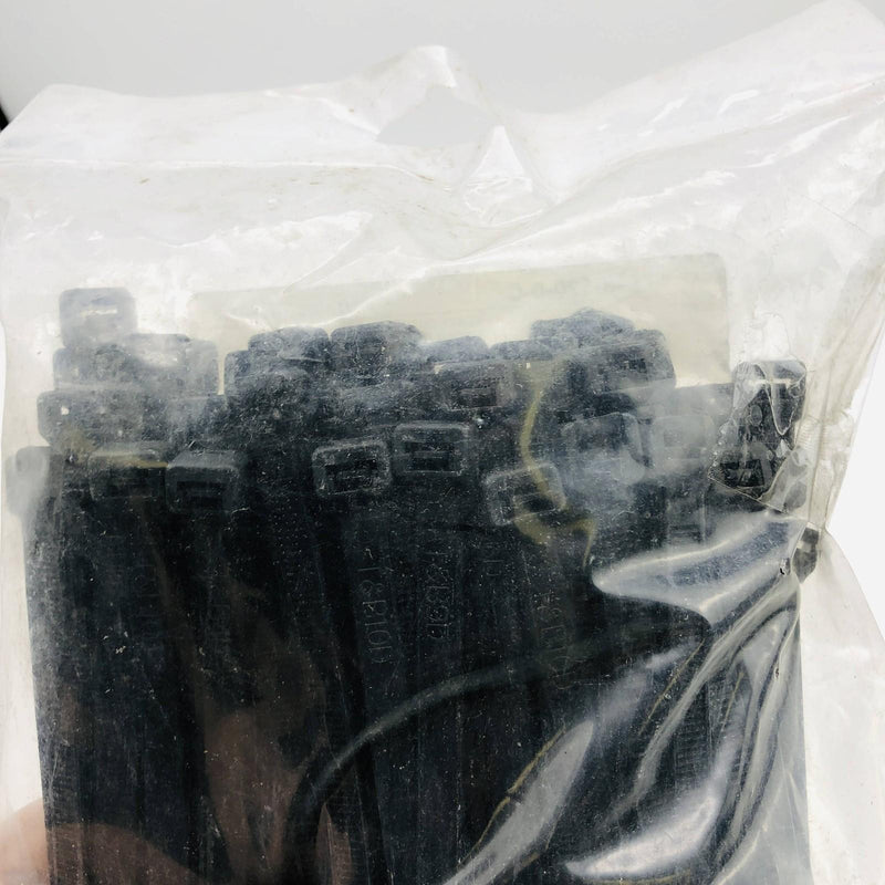 Thomas & Betts L-8-120-0-C Cable Ties 8" Length UV Resistant Black Nylon 100pk 4