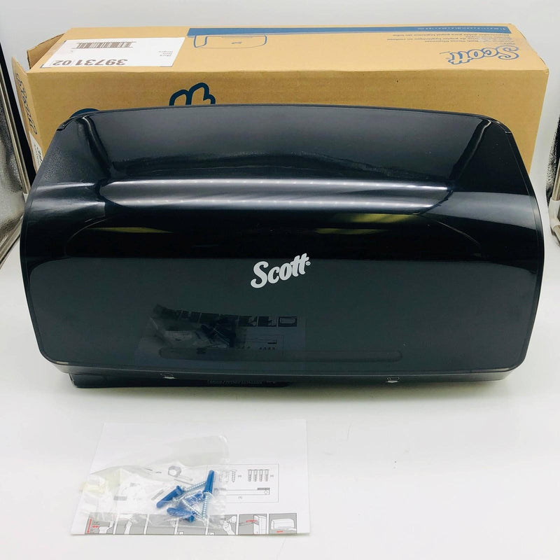 Scott 39731-02 Coreless Twin Bath Tissue Dispenser 20.2 x 11.5 x 6.2in Black 8