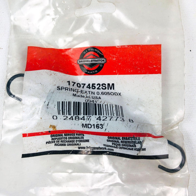 Briggs and Stratton 1707452SM Spring Extension .605OD OEM NOS Simplicity 1707452