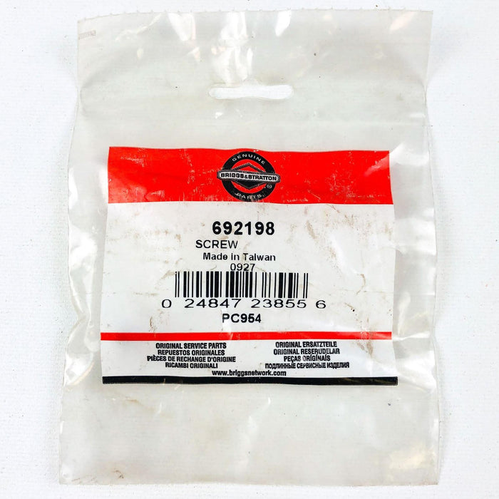 Briggs and Stratton 692198 Screw OEM NOS Sealed Coated Taiwan 1