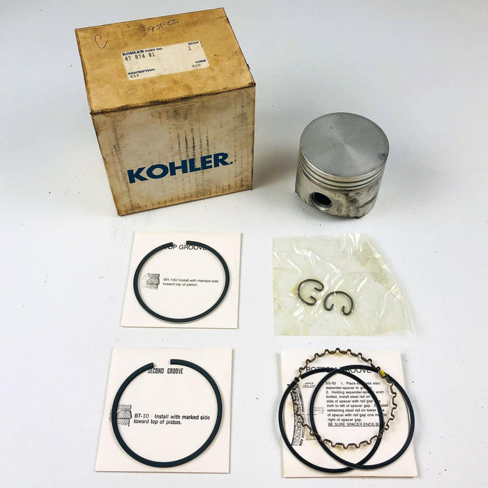 Kohler 4787401 Piston and Piston Ring Set 235287 OEM NOS 4787401S 1