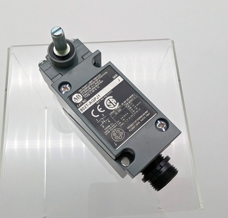 Allen Bradley 802T-AGPJ1 Oiltight Plug-In Limit Switch Lever Type 1 NO 1 NC