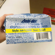 PIP Ambi-dex 64-V2000/S Disposable Vinyl Gloves Sz Small Powdered 4 mil 8 Boxes 4