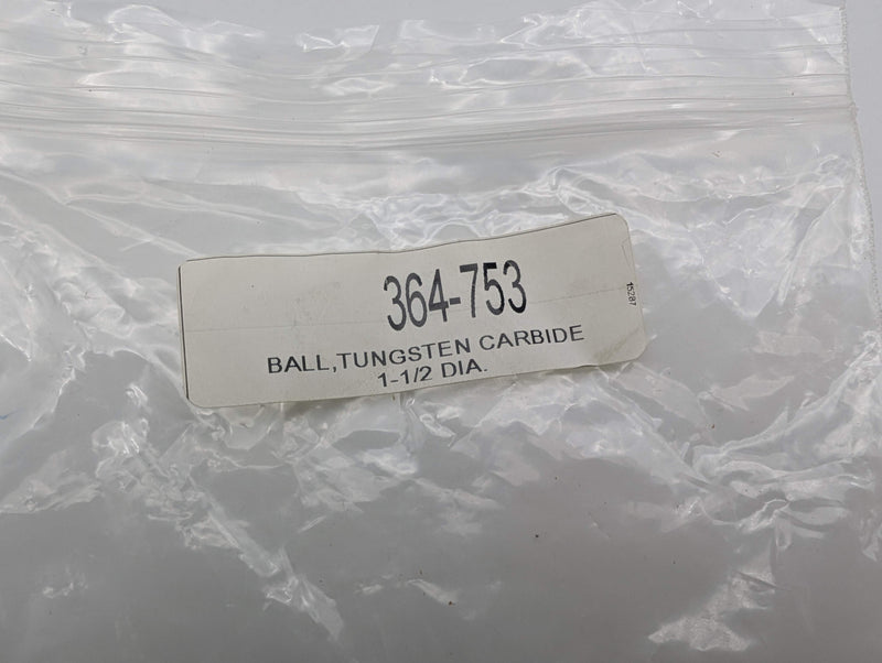 1-1/2" Solid Tungsten Carbide Ball 428g Precision Ground Valve Bearing Sphere