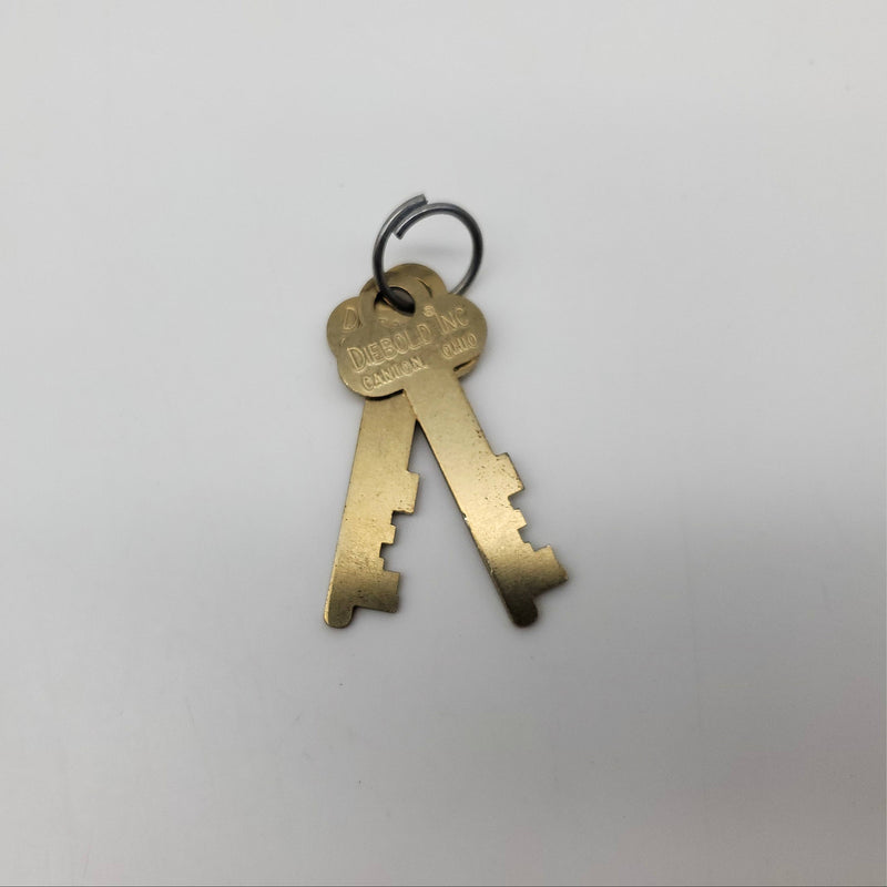 2x Diebold 17570 Safe Deposit Keys Pre-Cut 11032871G 0.06"T x 0.38"W 3