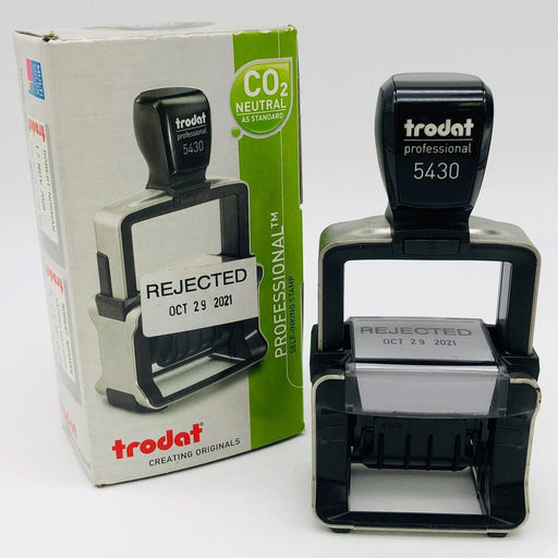 Trodat 5430 Pro 4.0 Self Inking Ink Stamp Rejected Date Oct 29 2021 ENGL.A 1