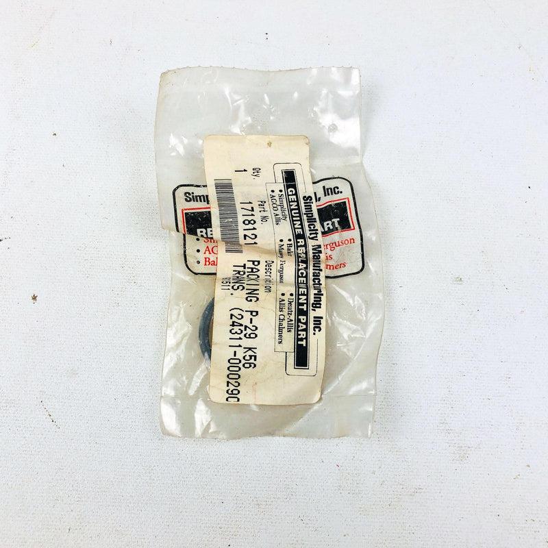 Simplicity 1718121 Packing P-29 K-56 Trans OEM NOS Replaced by 1718121SM