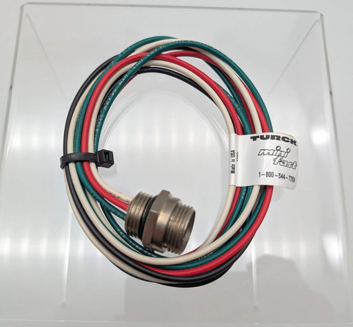 Turck RSF 46-1M Actuator & Sensor Receptacle 3ft Cable 4 Pin 1/2"-14 NPSM 1