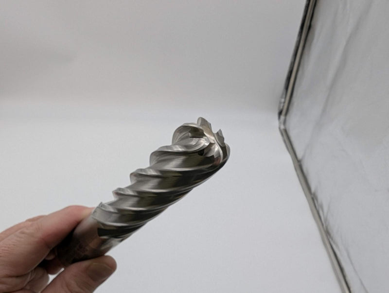 Fastcut 1" End Mill 6 Flute .250 RAD 3" LOC 5-1/2" OAL HSSCO 1156552B 2