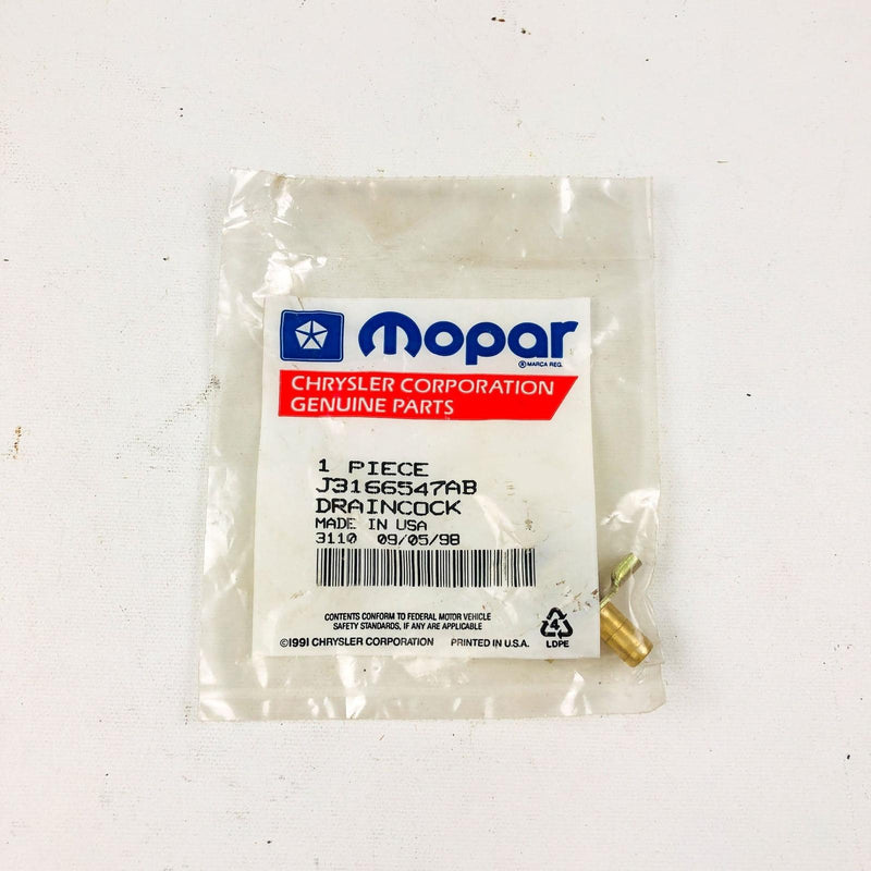 Mopar J3166547AB Draincock for Radiator OEM NOS 1983-86 CJ 7-8 XJ Cherokee 4