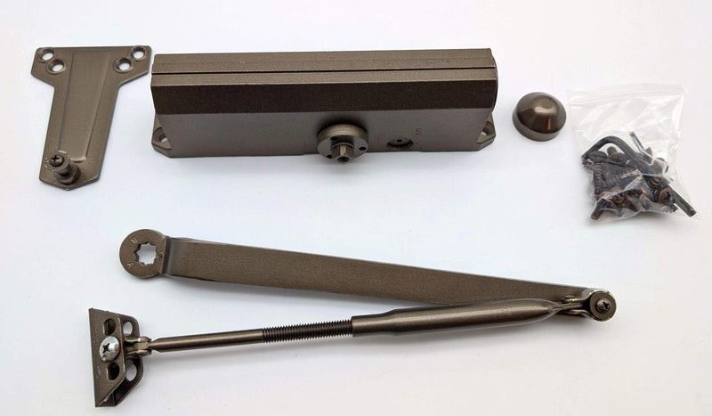 Yale 51DL Door Closer Tri-Pack Non-Hold Reversible Backcheck Dark Amber