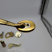 Schlage Entry Door Handlset Deadbolt & Thumbturn Brass F360V 2-3/8 to 2-3/4 BS 4