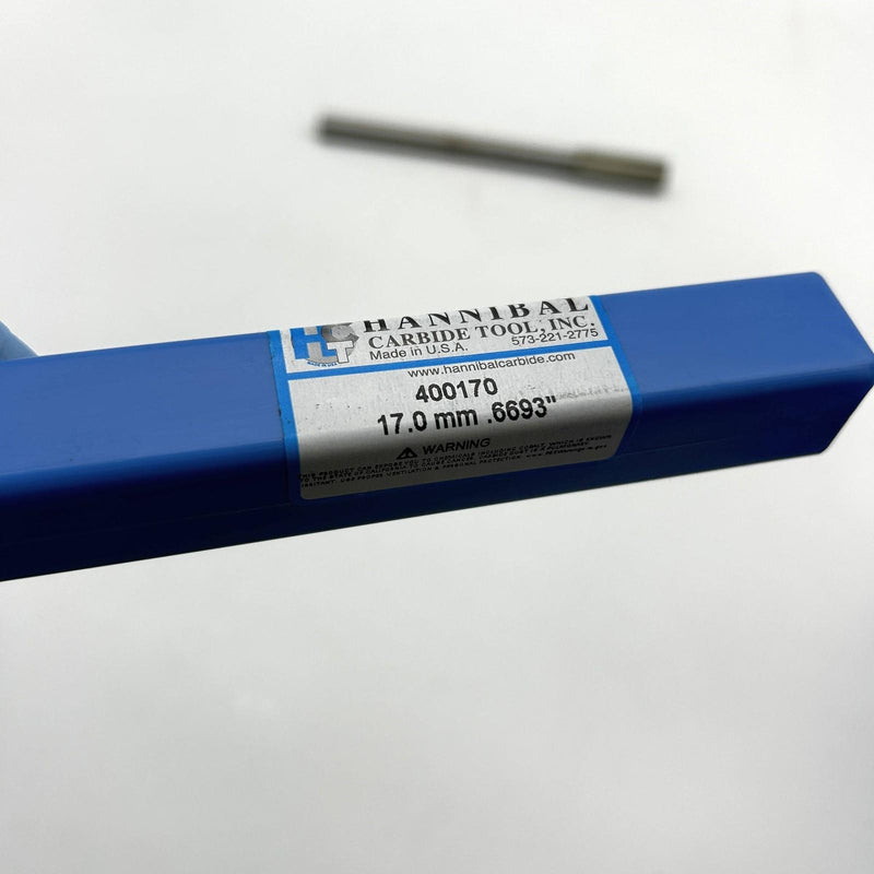 Hannibal 400170 Reamer Straight Shank and Flute Type 400 0.6693/17mm 9/16 Shank